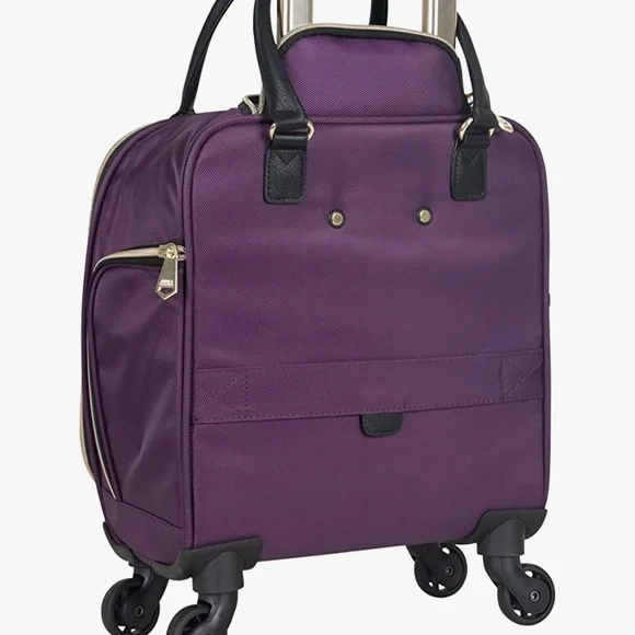 Like new Aimee kestenberg Florence 16” Twill 4-Wheel Underseat carry on - Picture 3 of 16